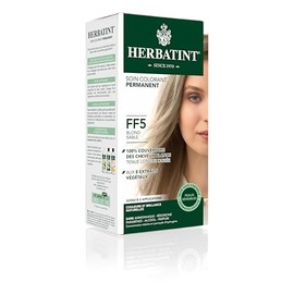 Herbatint Permanent Hair Colour FF5 Sand Blonde - 150ml Ammonia Free 100% Coverage of White Hair Dermatologically Tested for Sensitive Skin with 8 Organic Plant Extracts
