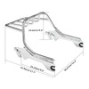 XFMT Motorcycle Chrome Quick Release Two-Up Luggage Rack For Harley