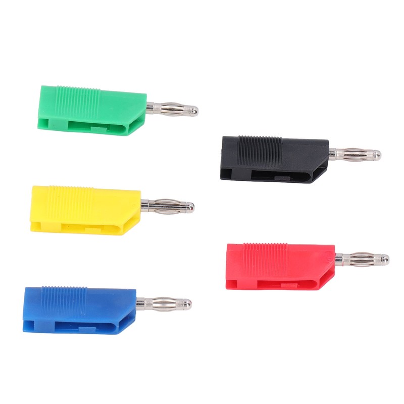 10PCS 4mm Banana Plugs Brass Nickel Plated Connectors Speaker Cable