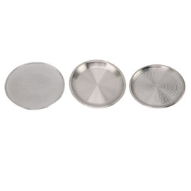 304 Stainless Steel Colander Bowl Set Large Capacity Versatile Stainless Steel Colander Bowl for Home Kitchen Fine Mesh Disk, Disk, Hole Disk