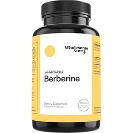 Wholesome Story Berberine Supplement 1500mg | Berberine 500mg Per Capsule | 97% Standardized Purity | Supports Metabolic Profiles & Hormonal Balance | 90 Berberine HCL Capsules | Berberine Supplements 90-Day Supply