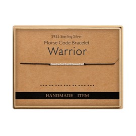 Inspirational Gift for Women Warrior Bracelets for Women Morse Code Bracelet for Women Best Friend Jewelry