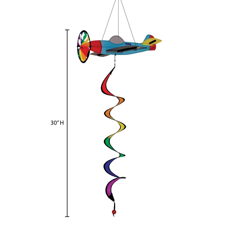 In the Breeze Airplane Theme Twister,16" W x 32" H