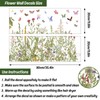 AnyDesign 2 Sheets Spring Butterfly Wildflowers Wall Stickers Farmhouse Wild