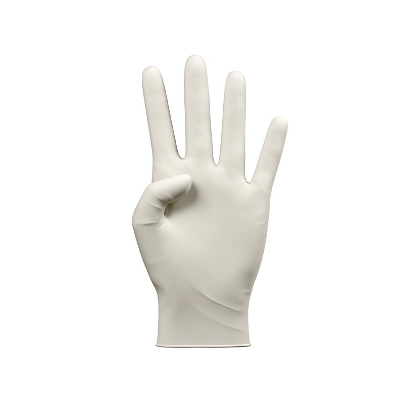 Bayeco - Disposable Latex Gloves - White - Ambidextrous -