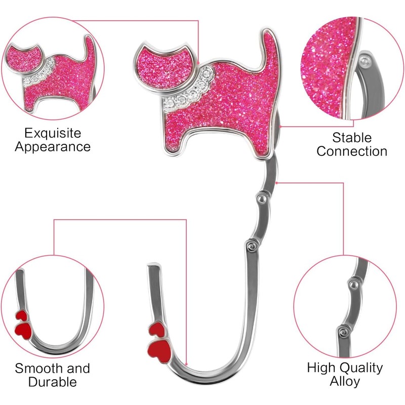 YAKLEE Bag Holder for Table 2 Pieces Cat Handbag Holder