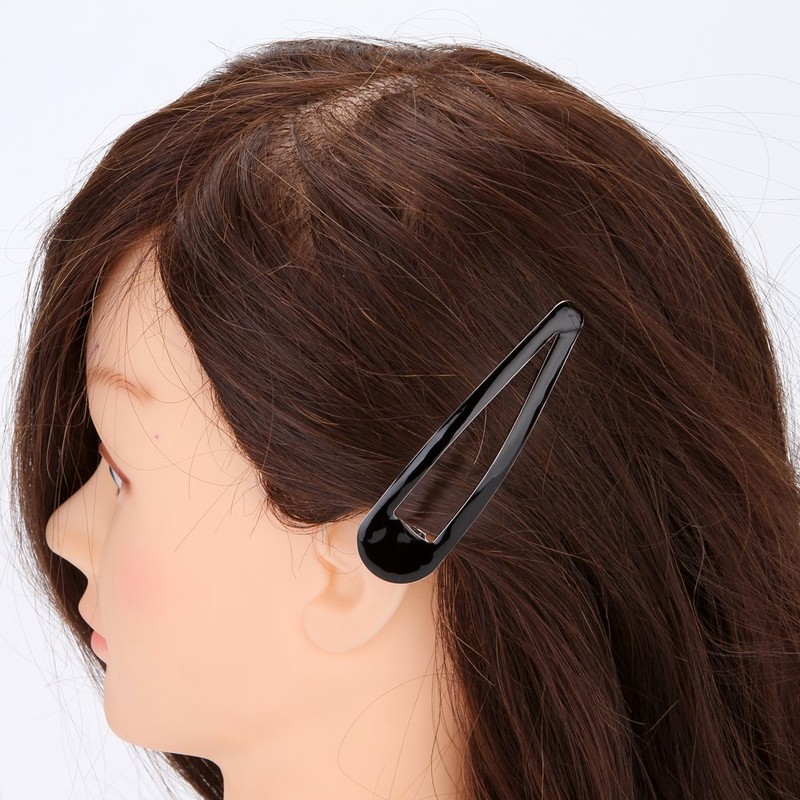 LONEEDY Pack of 10 Large Metal Stoving Varnish Hair Snap