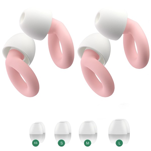 2PCS Ear Plugs, 33dB Hearing Protection Noise Canceling Sleep Earbuds,