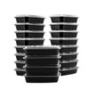 Snap Pak Rectangular Food Storage Set of 25 - Black