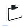 Franklin Brass Maxted (1-Pack) Hand Towel Holder Matte Black Towel