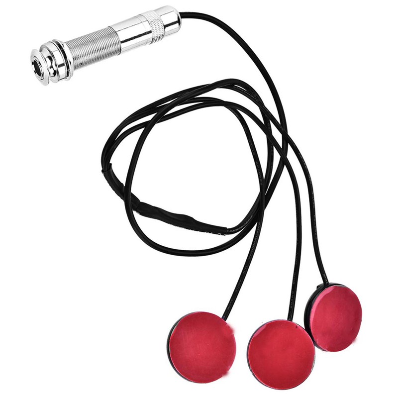 Self adhesive Piezo Transducer Microphone Pickup with Endpin Jack for