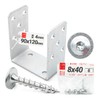 Post Holder U Shape 90 x 120 x 60 mm