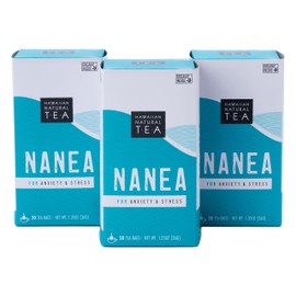 Nanea Chamomile Tea, Caffeine-Free Herbal Tea, All-Natural and Wellness Tea, Calming Hot Tea, Vegan and Keto-Friendly, 60 Tea Bags, 36 g -Hawaiian Natural Tea