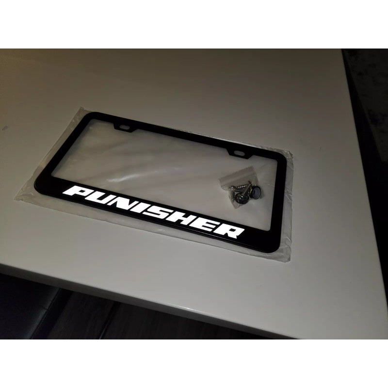Car Plate Frames Premium Punisher Name License Plate Frame Stainless