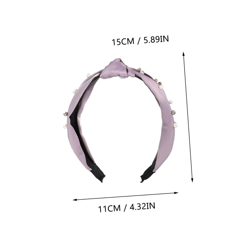 Vaguelly 3pcs Knotted Pearl Headbands Set for Women Fashionable Hair