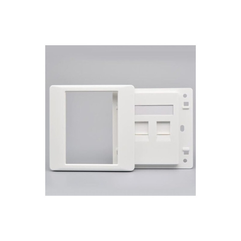 Female To Female CAT6 Gigabit Dual-Pass Network Wall Plug RJ45