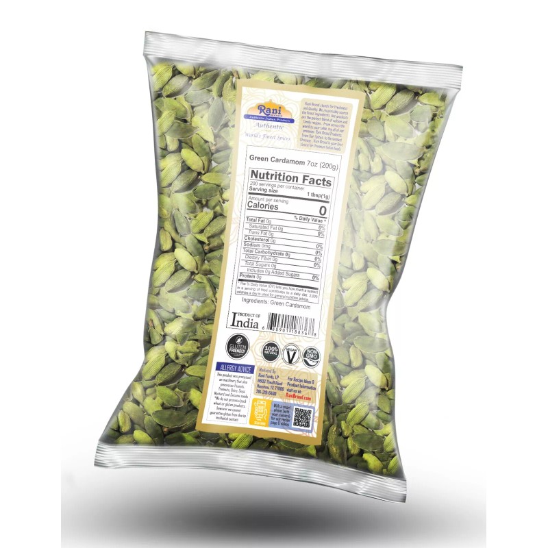 Rani Green Cardamom Pods Spice (Hari Elachi) 14oz (400g)