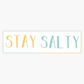 Generic Magnet Stay Salty Magnet Bumper Sticker Car Magnet Flexible Reuseable Magnetic Vinyl 5 inch (LAB-CTMAGNETS-770)