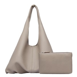 Slouchy Hobo Bags for Women Retro Vegan Leather Purse Luxury Designer Shoulder Bag Fashion Shopping Tote Bag 2pcs