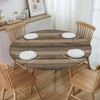 USJJOEO Table Cover Round Tablecloths Fitted with Elastic Edge Old