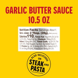 Louisiana Fish Fry, Garlic Butter Sauce, 10.5 oz (Pack of 12)