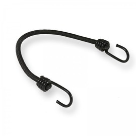 Dreamprint Expander Pack of 10 Black 60 cm 8 mm Diameter Tarpaulin Tensioner Rubber Luggage Straps Rubber Rope with Spiral Hooks