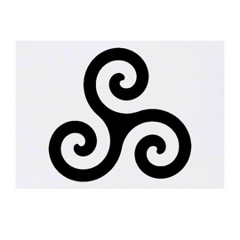 'Triskelion Symbol' Temporary Tattoo - Water Resistant, Skin-Safe, Non-Toxic Transfer (TO00080905)