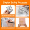 100 Envelopes Challenge Binder,A5 Money Saving Budget Binder with Cash