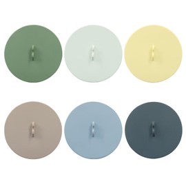 Hitefu Set of 6 Round Silicone Cup Covers, Multicolored Silicone Cup Lids for Mugs, Flexible Mug Covers for Coffee & Tea