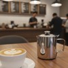 MEKOTRIN Milk Frother Cup 350ml (12oz), Stainless Steel Creamer Pitcher