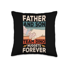 Dinosaur Nugget Clothing Chicken Nugget Costume Dinosaur Chicken Lover Dino Nugget Costume Throw Pillow, 16x16, Multicolor