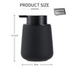 Umlaca Foaming Soap Dispenser - 320ml/11oz Black Soap Dispenser Ceramic