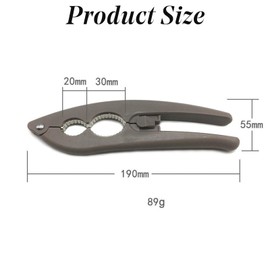 Multifunctional Nutcracker, Sturdy Stainless Steel Opener Tool with Non-Slip Handle for Walnuts Pecan Nut Hazelnuts Almonds Brazil Nuts