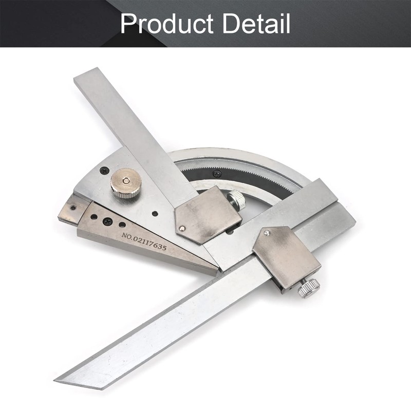 Utoolmart 0-320°Universal Stainless Steel Vernier Bevel Protractor, for Woodworking, Carpenter,