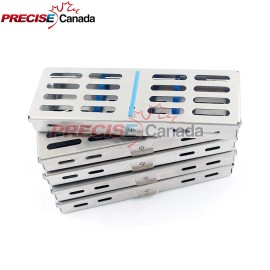 PRECISE CANADA 10 x Dental Sterilization Cassette Rack Tray Box For 5 Surgical Instruments