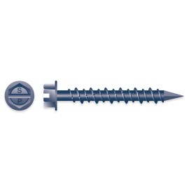 Simpson 1/4" x 4" HWH BLUE CERAMIC CONCRETE SCREWS 100ct | TNT25400H