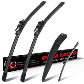 OTUAYAUTO 28"+28"+13"+12" Wipers Replacement for Ford Escape 2013-2021 Premium All-Season Front Windshield Wiper Blades and Rear Wiper Arm and Blade Assembly Kit(Pack of 4)