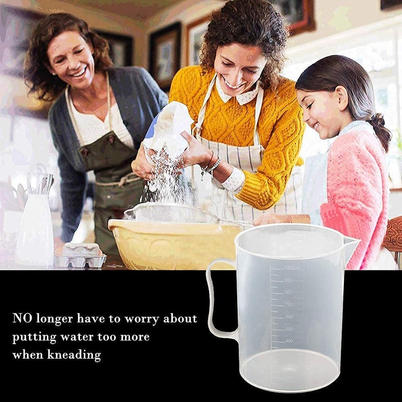 Plastic Measuring Jugs, Multi Function Measuring Jugs Set Heat-Resistant Clear