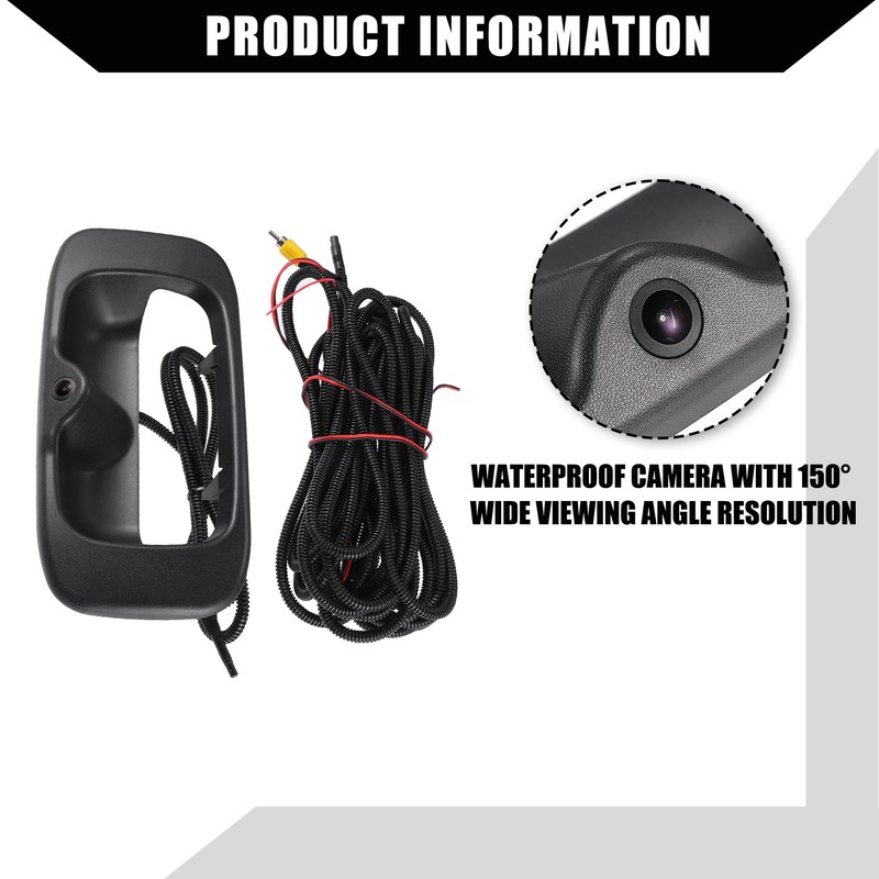 Hihaha Backup Camera Tailgate Handle for Chevy Silverado 1999-2007 for