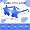 CHRORINE 8/16/24/40 Pairs Rimless Star Shape Sunglasses Transparent Glasses Bulk