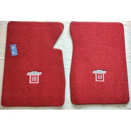 ACC Fits C10 Logo Aqua Carpet Floor Mats 2PC Fronts-1960-19