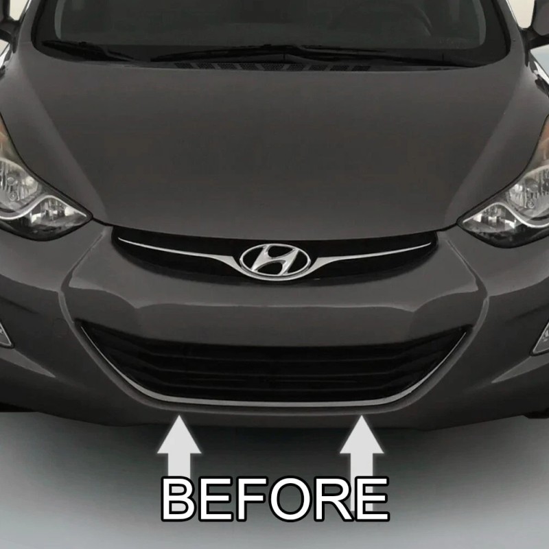 Automotive Authority CHROME GRILLE GRILL TRIM For HYUNDAI ELANTRA 2011-2016
