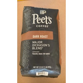 Peet's Coffee Dark Roast Whole Bean, Major Dickason's Blend (3/ 907g EXP 01/2026