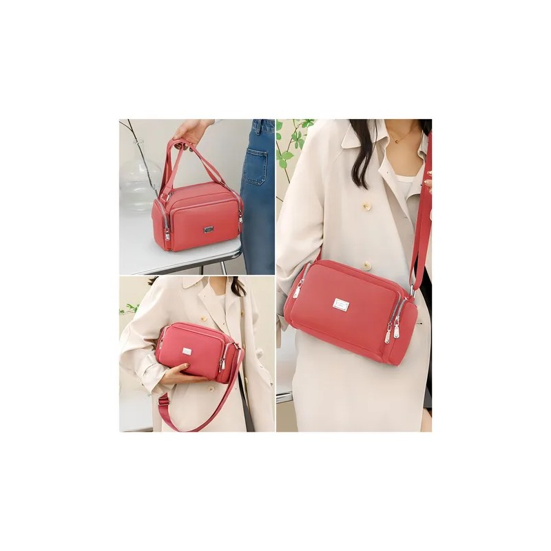 Bolsa Bandolera Mujer Moda Dama Crossbody Gran Capacidad Color Rosa
