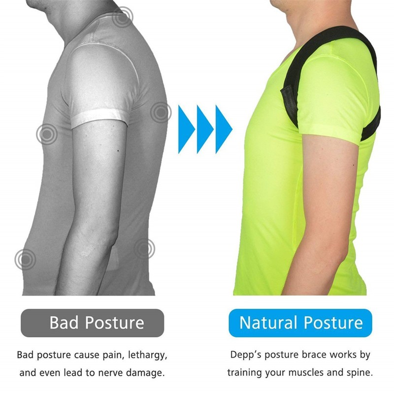Unisex Upper Back Posture Corrector Posture Shoulder Back Holder Clavicle