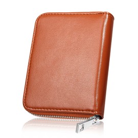 Mura Men's Credit Card Case, Card Slots, Coin Case, Chabara Wallet, Braun