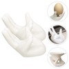 2Pcs Ceramic Hand Frame Boiled Egg Holder Breakfast Egg Stand