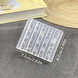 Christmas Silicone Mold 3D Gel Nail Art Christmas Molds Silicone Nail Molds for Nail Art Mold Xmas Tree Snowflake Star Small Bell Santa Claus Nails Charms Drip Glue Carving Templates for Nails Design