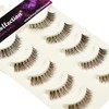 Vivis False Eyelashes 5 Pairs Lashes Short Natural Small Brown
