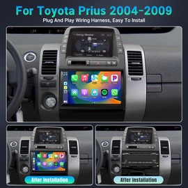 Leadfan Car Play Radio for Toyota Prius 2004-2009 Car Stereo Apple Carplay & Android Auto, 9" IPS Touch Screen for Prius GPS Navigation WiFi BT FM Receiver Rear Camera (CanBus Included)